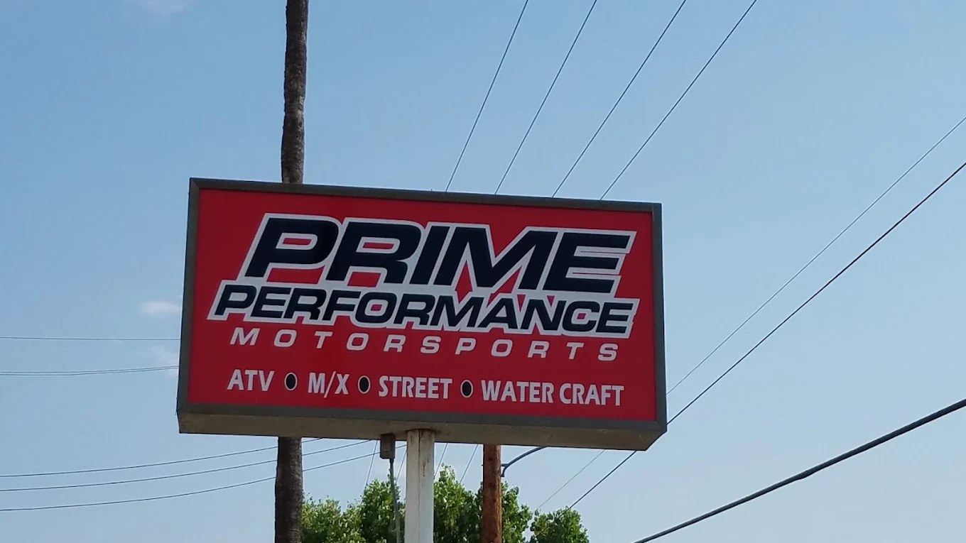 Prime Performance shop sign